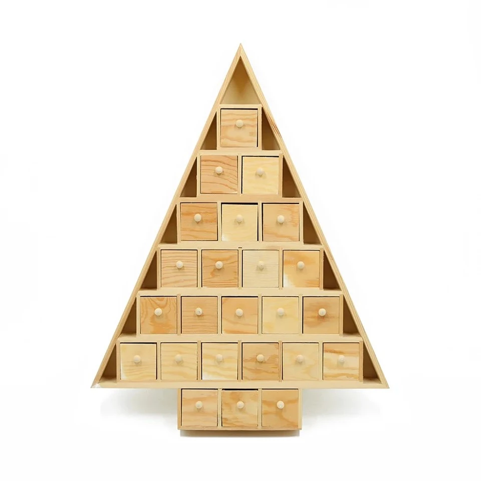 Calendar de Advent neterminat cu 24 de sertare