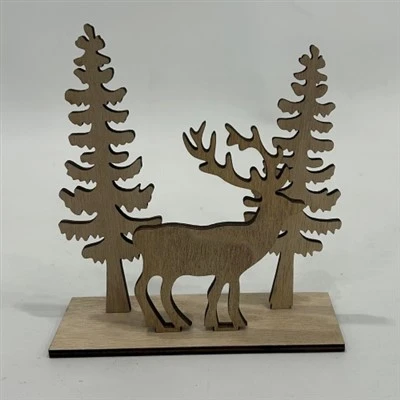 Decor Cerb și Pădure de Pin